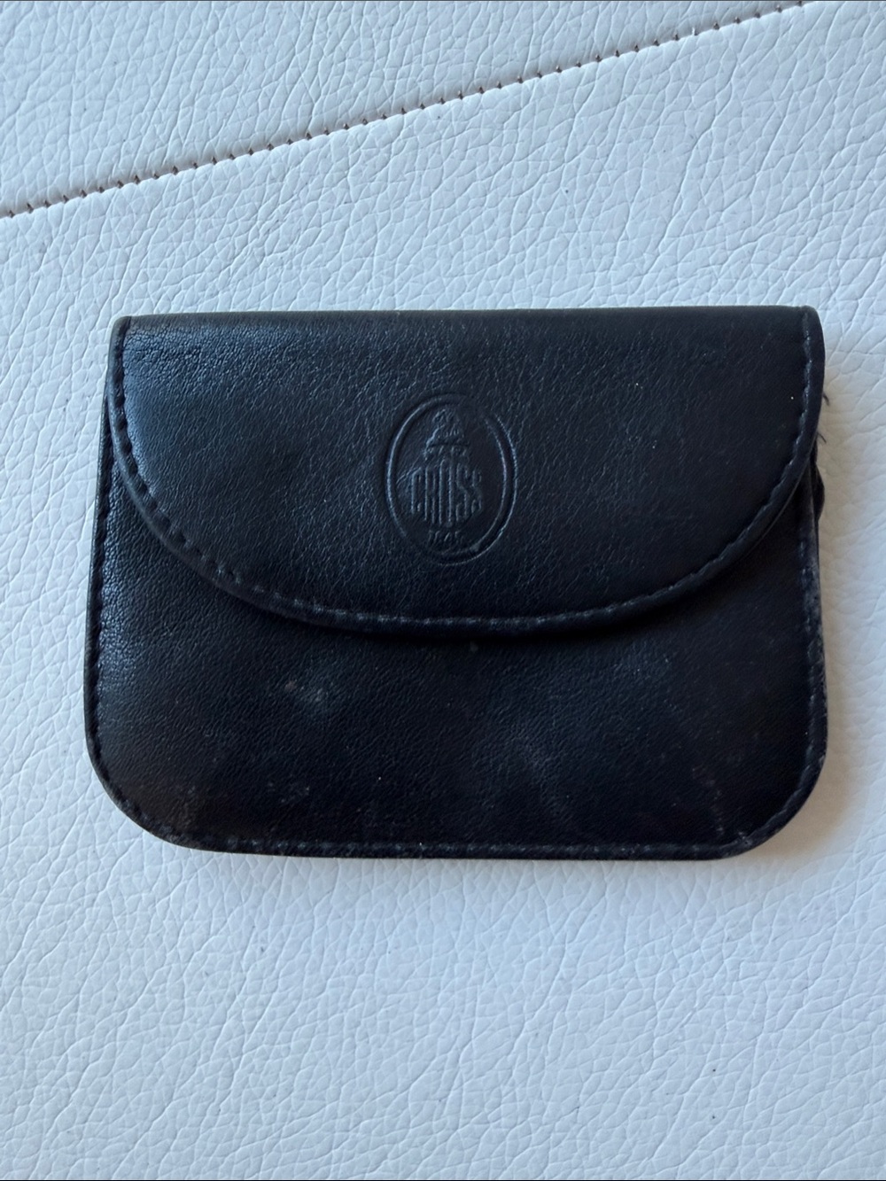 Black Leather Men's Card Case - Unbranded